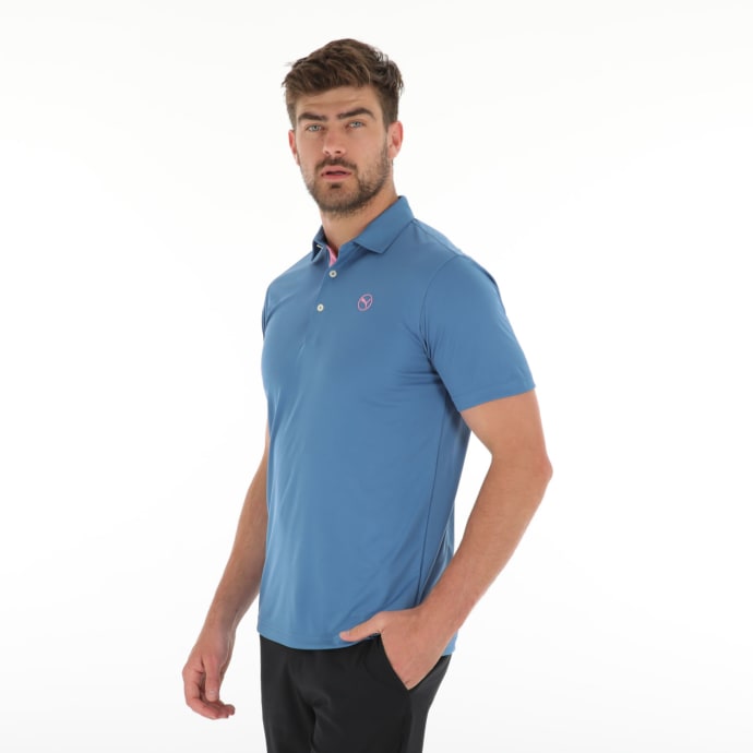 Puma Men's Golf Shirt | Solid | Blue Horizon