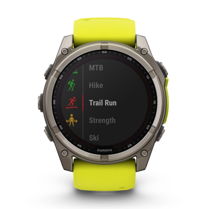 Garmin Fenix 8 Watch | 51mm | Saphire Solar | Titanium Yellow