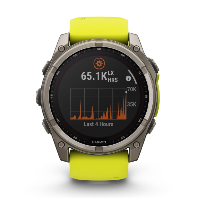 Garmin Fenix 8 Watch | 51mm | Saphire Solar | Titanium Yellow