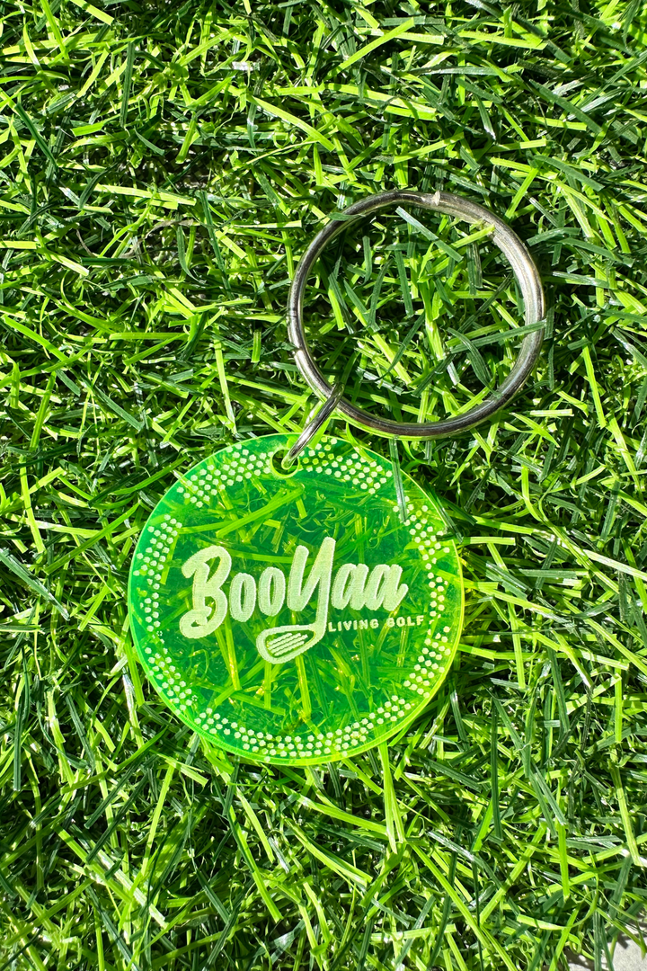 BooYaa Perspex Keyring - Neon Green