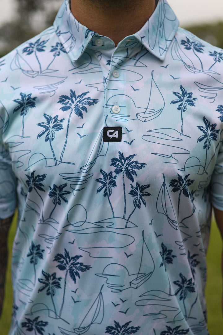 Custom Apparel Men' Golf Shirts | Funky | Island Lines