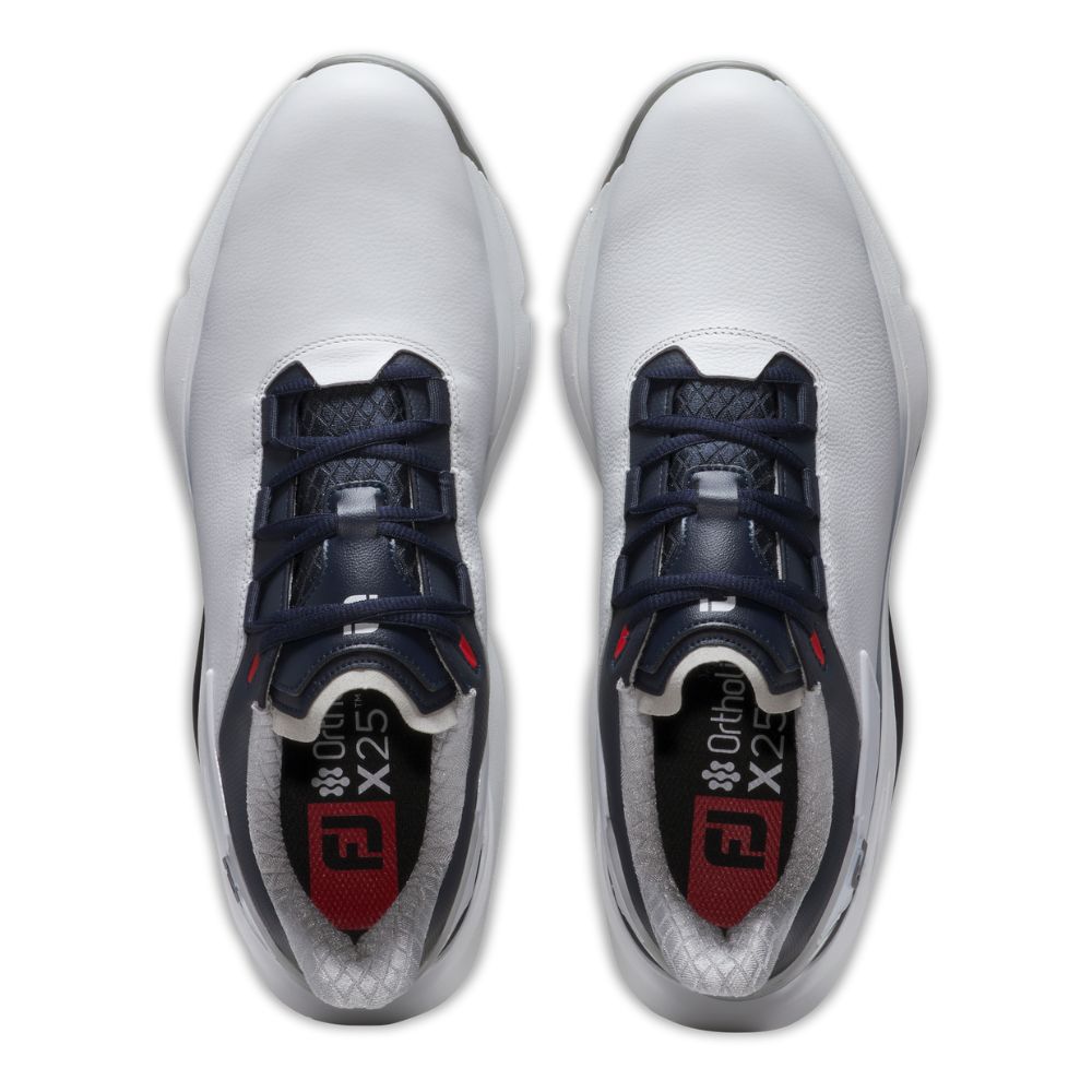 Footjoy Men's Golf Shoes | Pro SLX | White/Navy/Red