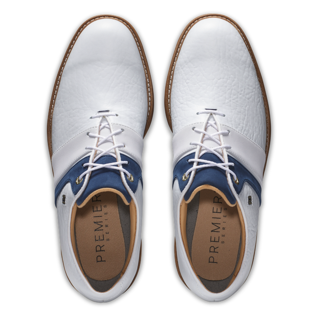 Footjoy Men's Golf Shoes | Premiere Series Packard LX | White/Navy