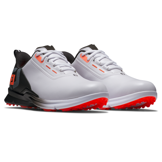 Footjoy Men's Golf Shoes | Fuel | White/Black/Coral