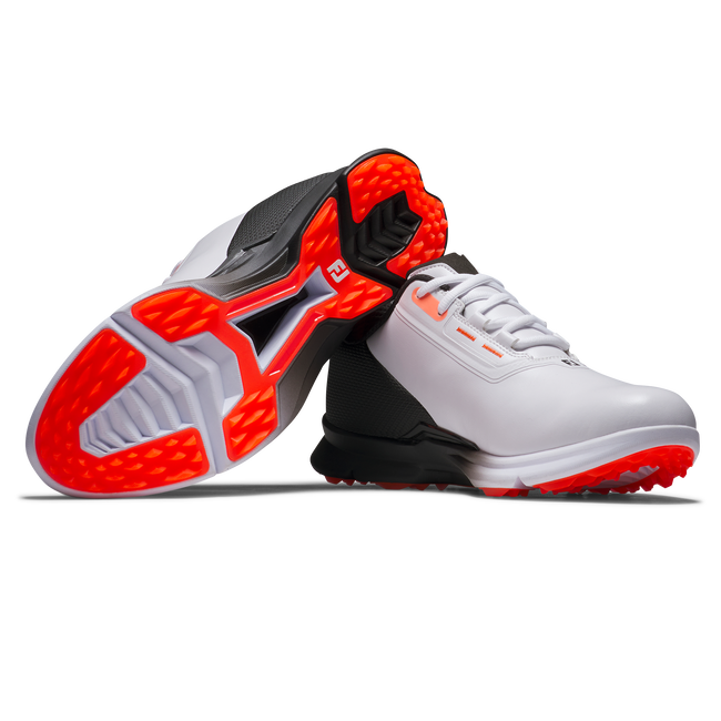 Footjoy Men's Golf Shoes | Fuel | White/Black/Coral