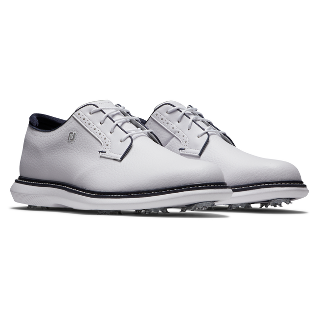 Footjoy Men's Golf Shoes | Traditions Blucher | White/Navy