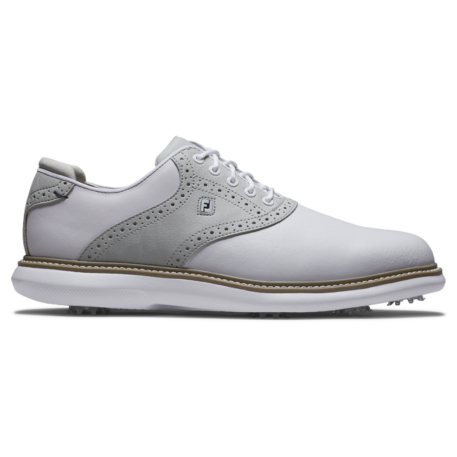 Footjoy Men's Golf Shoes | Traditions | White/Grey/White