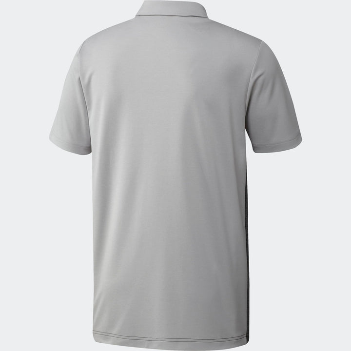 Adidas Men's Golf Shirt | 3 Stripe Block | Grey/Grey