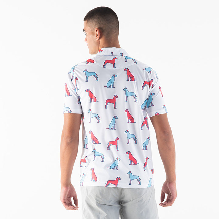 Golf Shirt - Great Danes | White