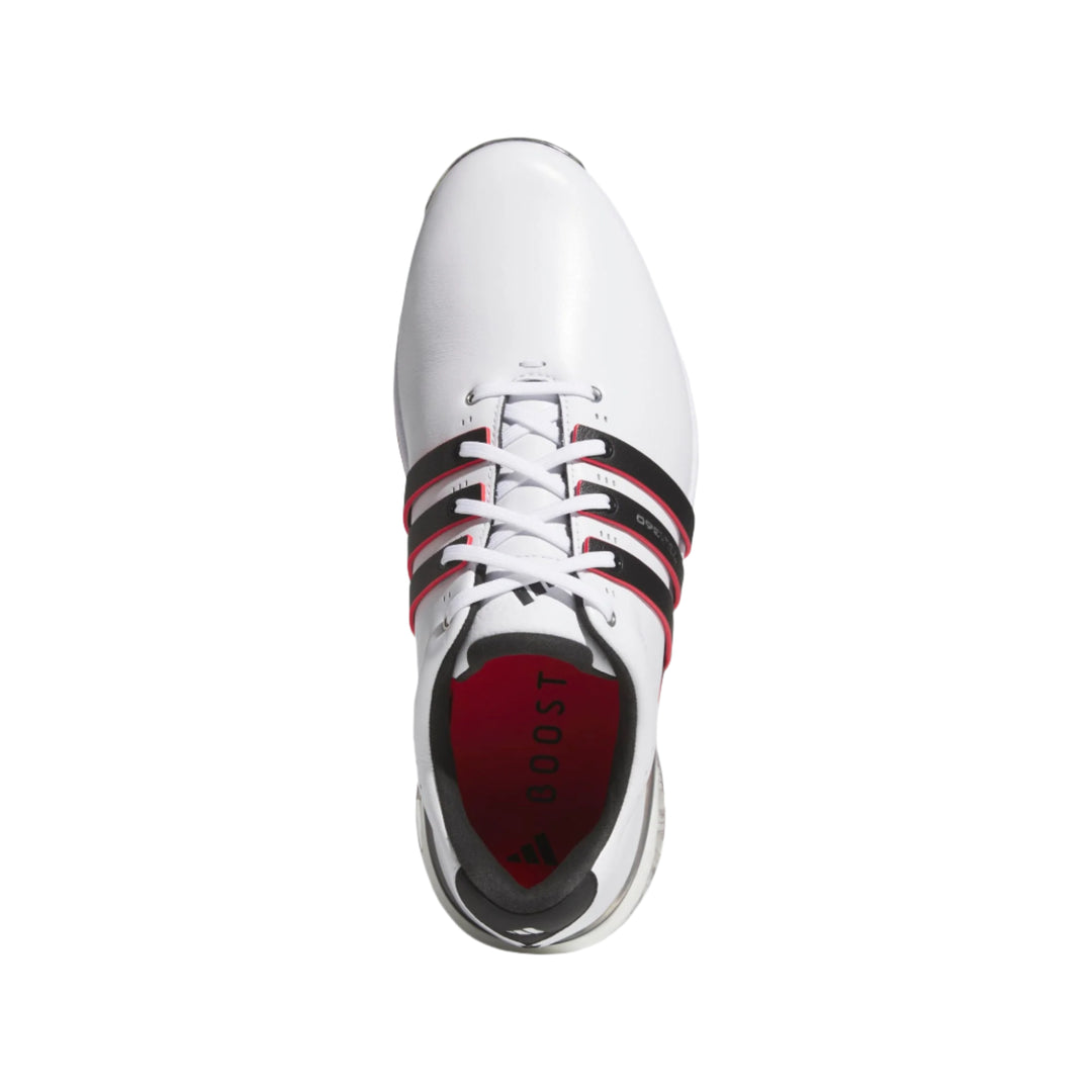 Adidas Men's Golf Shoes | Tour 360 Spikeless | White/Black/Red