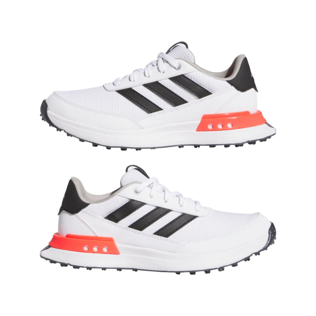 Adidas Junior Golf Shoe | S2G SL 24 | White/Black/Lucred