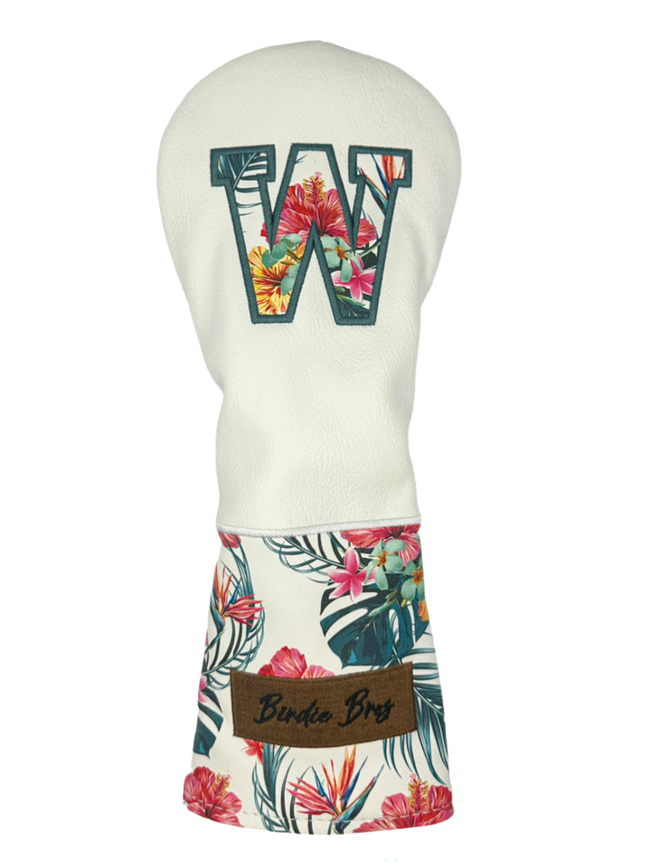 Birdie Bros Head Covers | Fairway | White/Floral