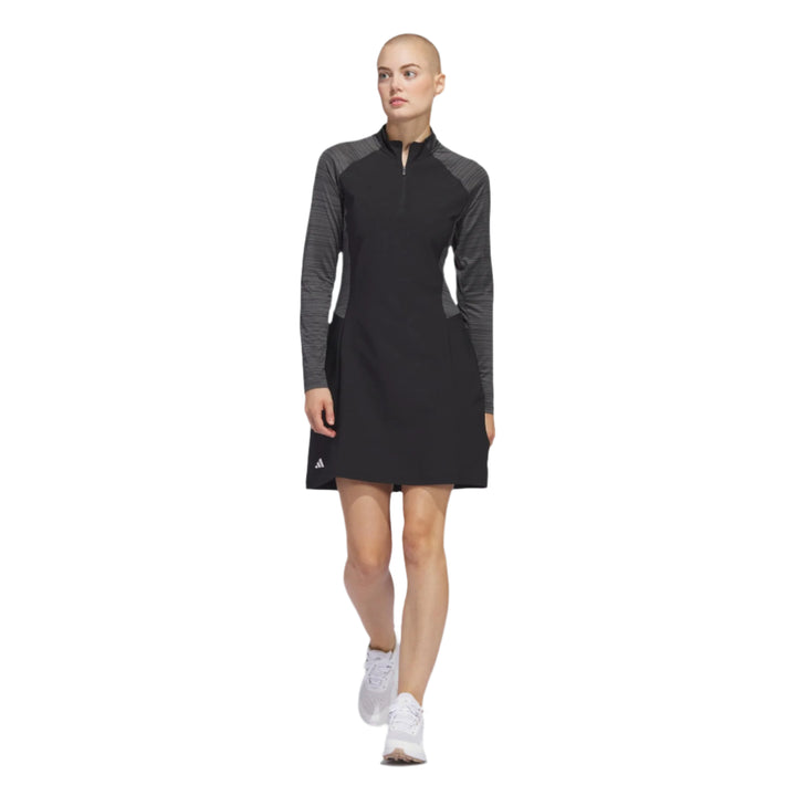 Adidas Women's Golf Dress | Long Sleeve | Black/Grey