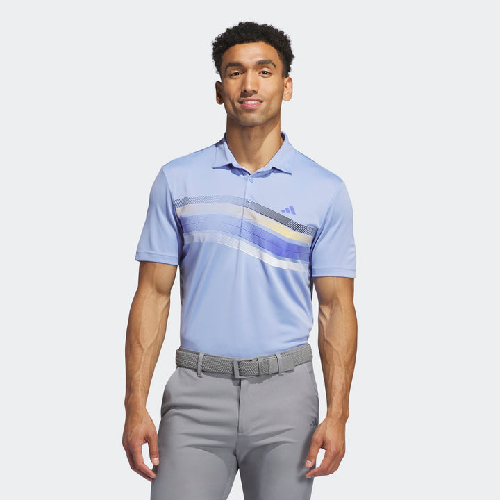 Adidas Men's Golf Shirts | Core Chest Stripe | Blue