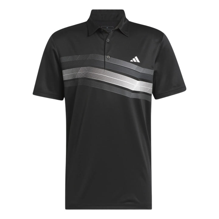 Adidas Men's Golf Shirts | Core Chest Stripe | Black