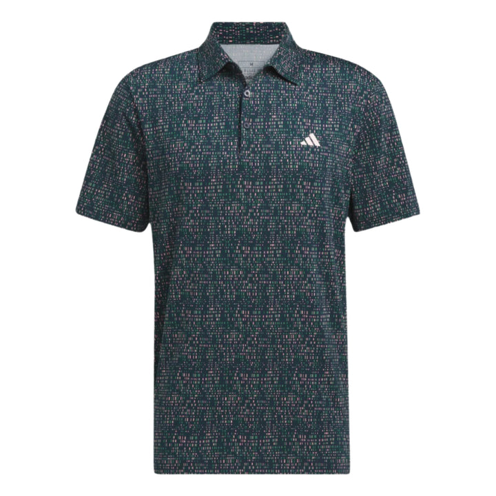 Adidas Men's Golf Shirt | Power Grid Print | Navy