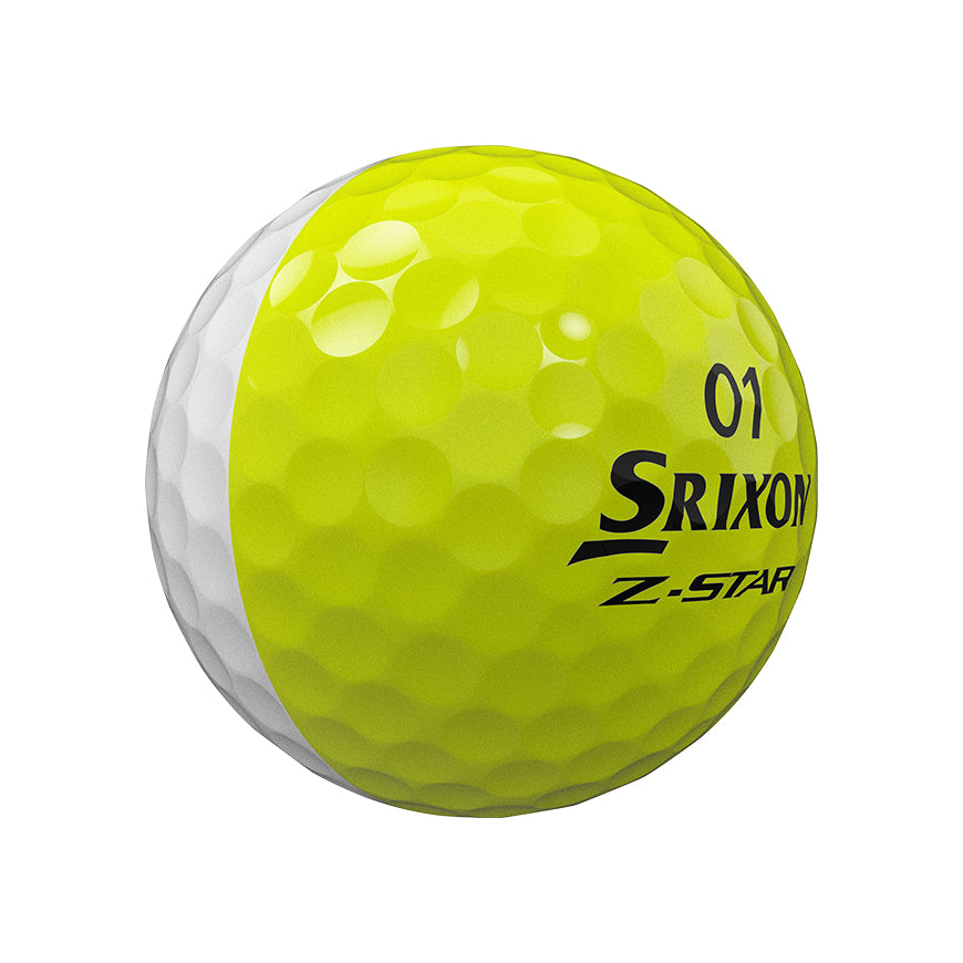 Srixon Golf Balls | Z-Star 9 Divide | Yellow White