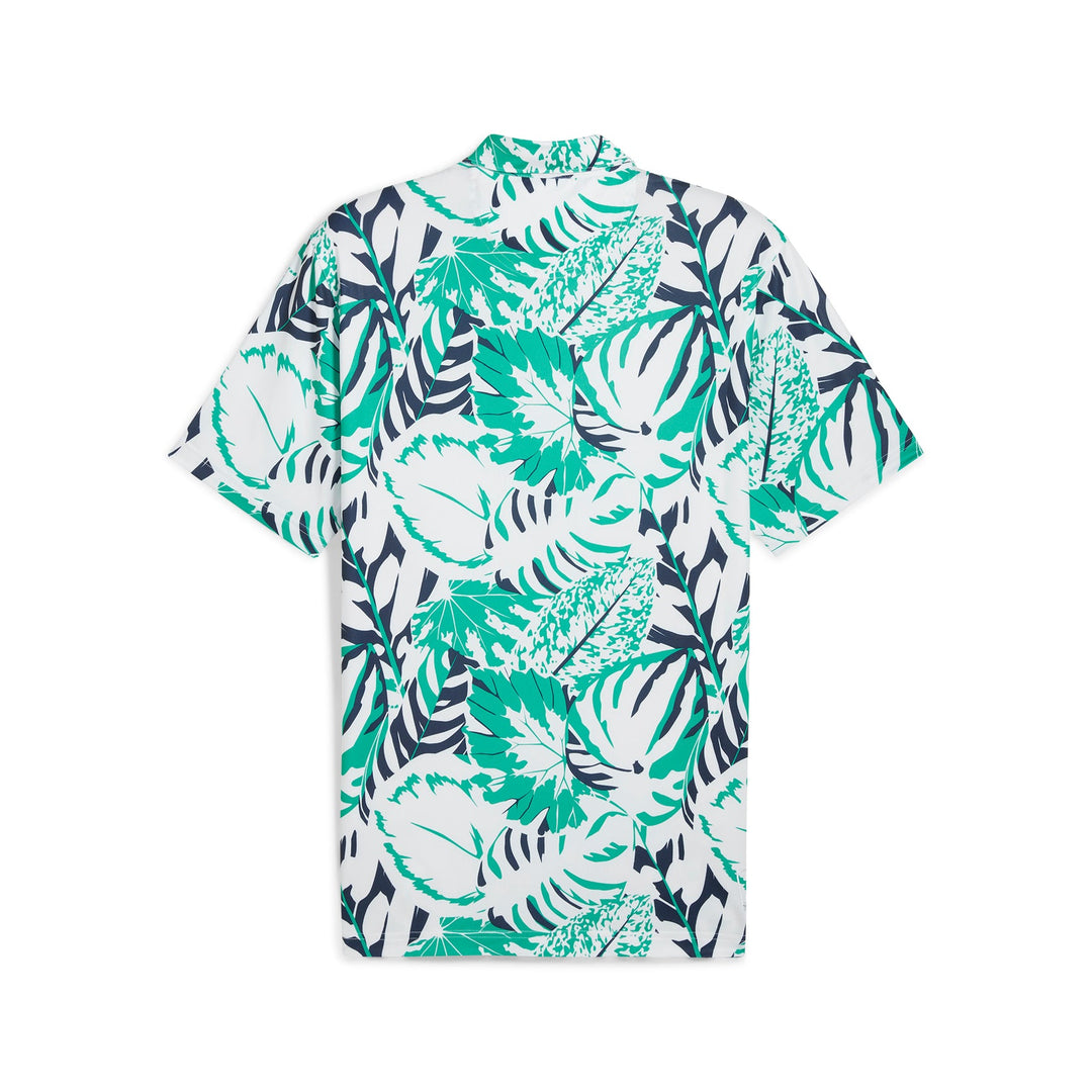 Puma Men's Golf Shirt | PTC Palm Glitch | Green/White