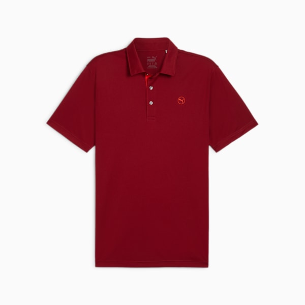 Puma Men's Golf Shirt | Solid | Intense Red