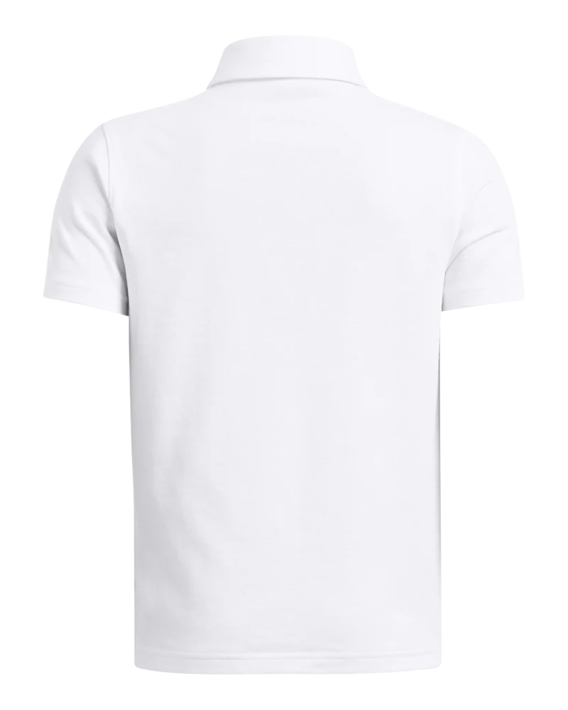 Under Armour Boy's Golf Shirt | Icon | White