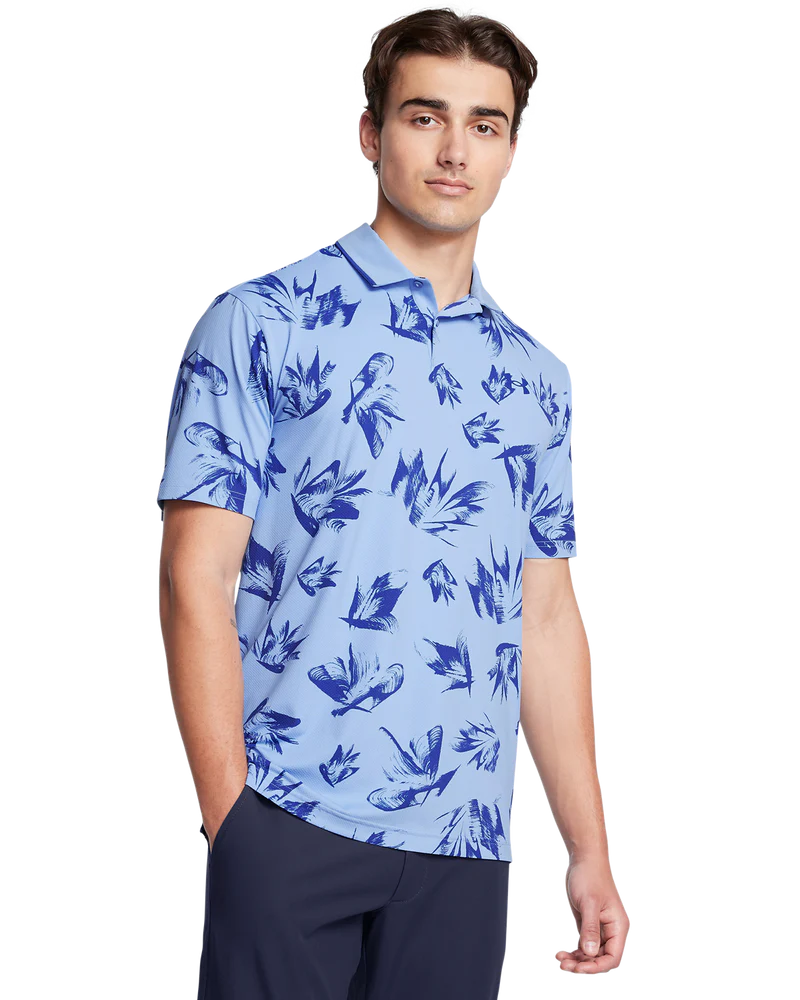 Under Armour Men's Golf Shirt | Iso-Chill Edge | Blue