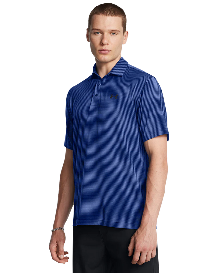 Under Armour Men's Golf Polo | 3.0 Printed Polo | Navy/Blue