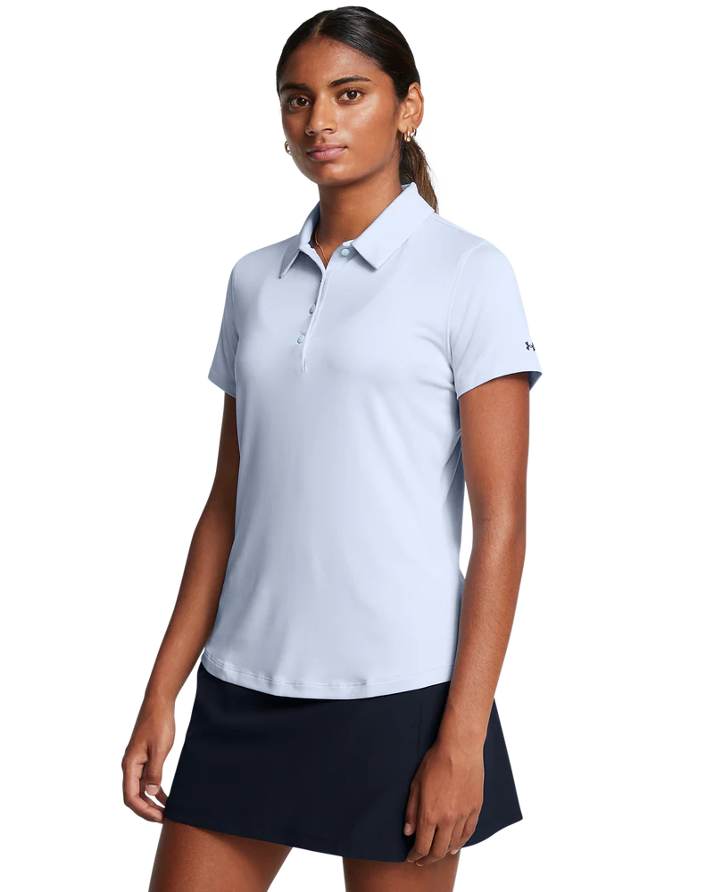 Under Armour Women's Golf Shirt | Playoff SS | Light Blue