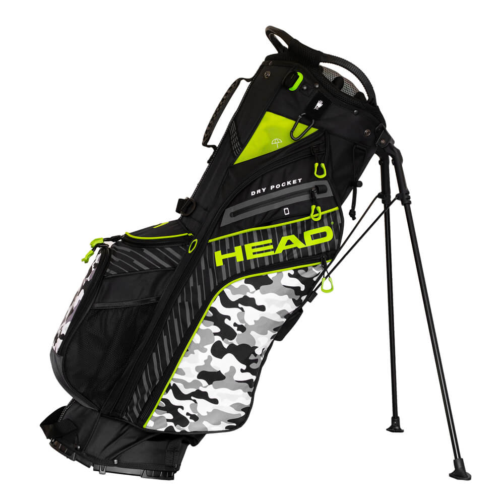 Head Golf Bags | Premium 14 Way Stand Bag | Camo Black/Green/Grey